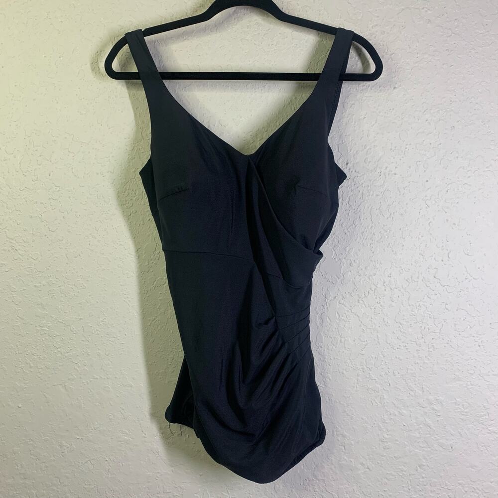 MAXINE OF HOLLYWOOD‎ Vintage Swimsuit 16D Barbie Pinup 40's Inspired One Piece